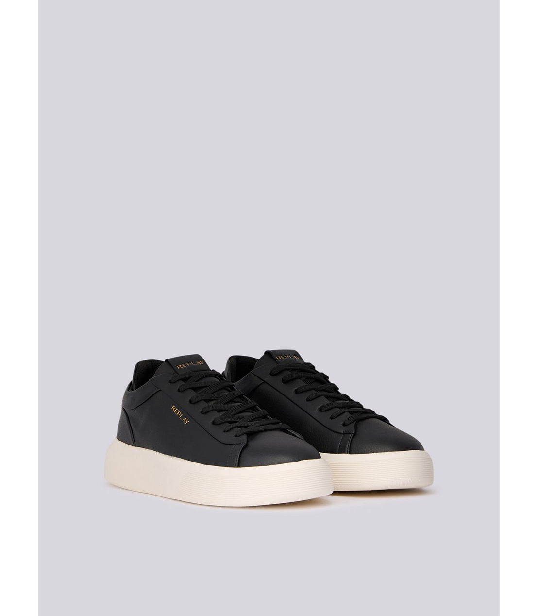 ノッティングダブルレザースニーカー 詳細画像 ブラック 3